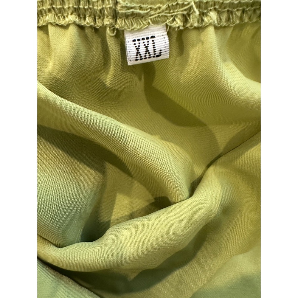 Womens Lace Mesh Trim Detail Satin Asymmetrical Dress XXL - Picture 3 of 3